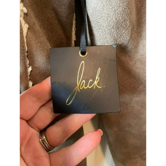 NWT Ladies Jack Faux Leather Sherpa Lined Jacket Size Medium - Picture 5 of 11